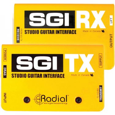 山东Radial,SGI,现场吉他远程传输器DI直插盒,吉他接口,带TX,RX模块,吉他DI盒,