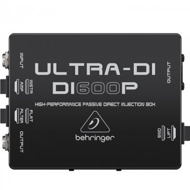 山东百灵达 Behringer DI600P DI盒 非平衡信号转平衡信号 多功能ID盒 消除音频噪声 隔离