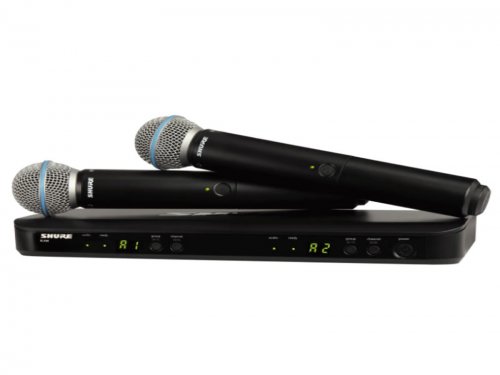 山东Shure麦克风 舒尔麦克风 BLX288/B58 一拖二手持无线麦克风 